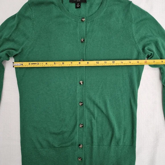 Button-Up Cardigan Green sweater Lightweight - Picture 6 of 6